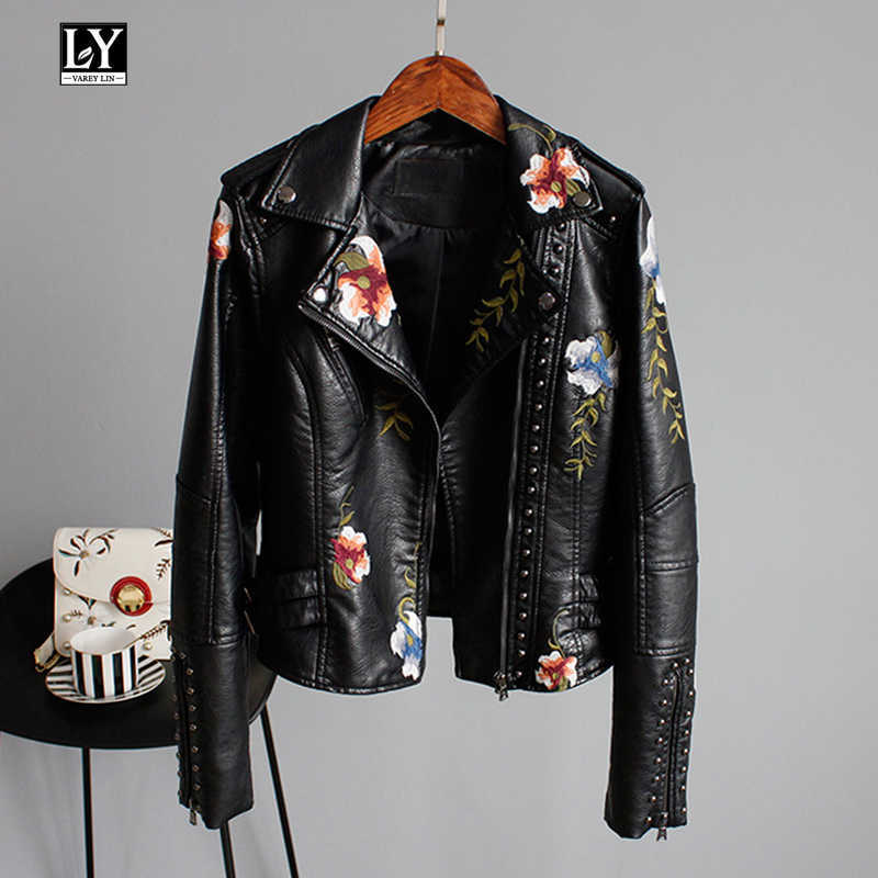 Ly Varey Lin Floral Print Embroidery Faux Soft Leather Jacket Women Pu Motorcycle Coat Female Black Punk Zipper Rivet Outerwear 210526, Beige
Ly Varey Lin Floral Print Embroidery Faux Soft Leather Jacket Women Pu Motorcycle Coat Female Black Punk Zipper Rivet Outerwear 210526, Beige