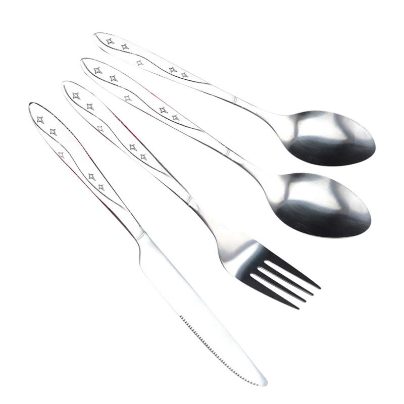 Dinnerware Sets 4 Pcs Stainless Steel Knifes Fork Spoon Family Travel Camping Cutlery Eyeful For Outdoor Picnic Mini Tableware Set
Dinnerware Sets 4 Pcs Stainless Steel Knifes Fork Spoon Family Travel Camping Cutlery Eyeful For Outdoor Picnic Mini Tableware Set