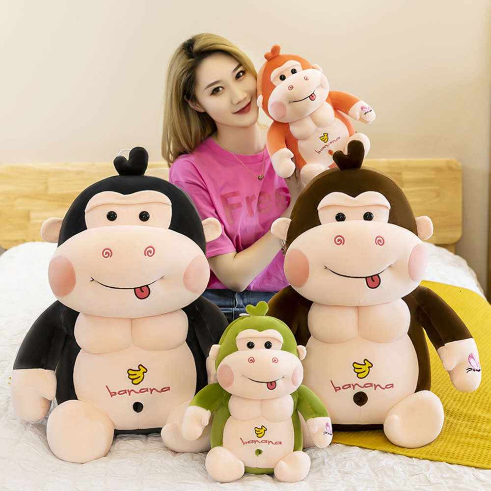 gorilla Plush Toy Doll Soft cute pillow doll children's gift, Blue