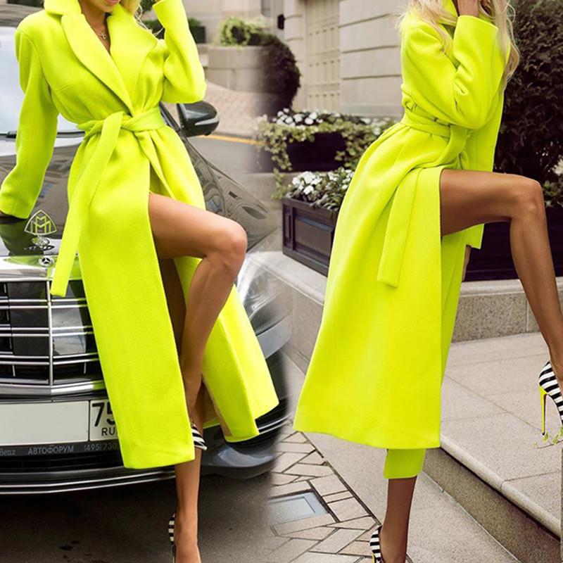 Women' Wool & Blends 2021 Autumn Winter Women Chic Coats With Belt Solid Long Sleeve Pockets Outerwear Turn Down Collar Elegant Coat, As picture
Women' Wool & Blends 2021 Autumn Winter Women Chic Coats With Belt Solid Long Sleeve Pockets Outerwear Turn Down Collar Elegant Coat, As picture