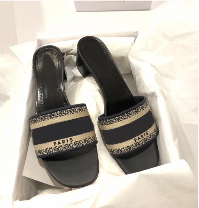 Est 021 Branded Summer Dway Slides Women's Sandals Embroidery D-straps Slipper High Heels Beach Flop Flip Lady Mules Shoes with Box, No.8
Est 021 Branded Summer Dway Slides Women's Sandals Embroidery D-straps Slipper High Heels Beach Flop Flip Lady Mules Shoes with Box, No.8