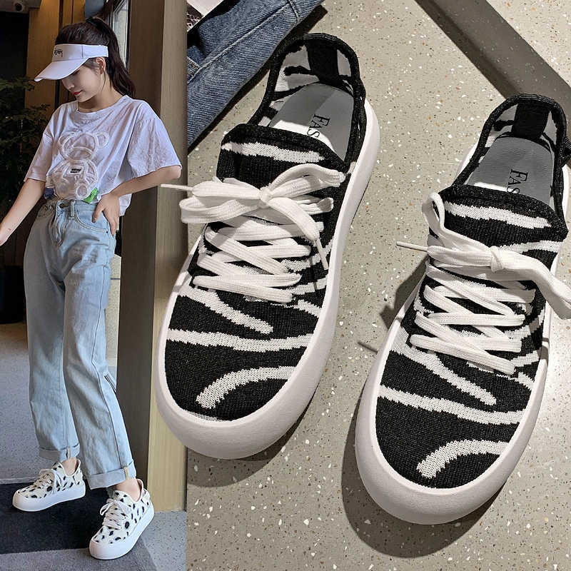 Fashion Canvas Shoes Women's Summer Thin Style 2021 New Thick Soled Cloth Versatile Board Y0907