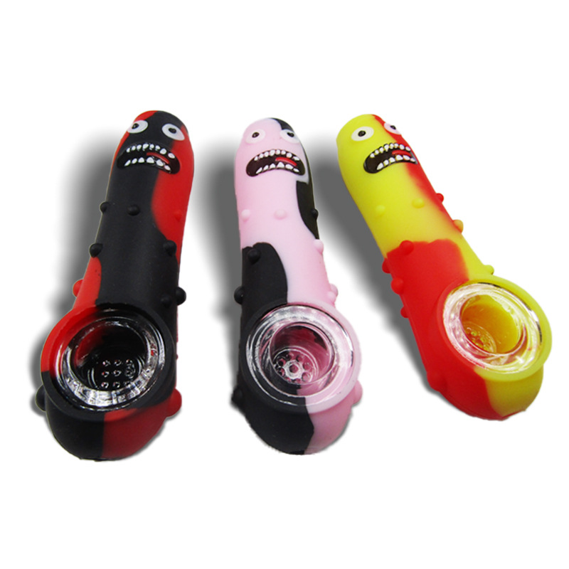 Mini Silicone Water Pipe hand smoking accessories Morty and Rick cute cucumber design easy to carry dabber wax
Mini Silicone Water Pipe hand smoking accessories Morty and Rick cute cucumber design easy to carry dabber wax