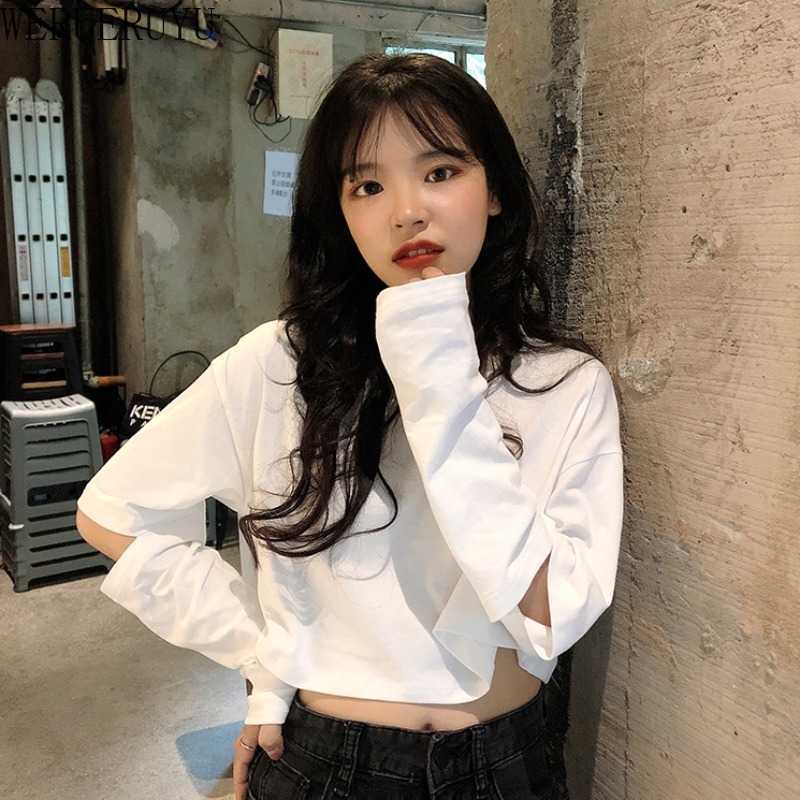 WERUERUYU Autumn Women's Top Solid Color Loose Hollow Long Sleeve Top Korean Style Loose Casual Strapless Female Tops 210608, Photo color
WERUERUYU Autumn Women's Top Solid Color Loose Hollow Long Sleeve Top Korean Style Loose Casual Strapless Female Tops 210608, Photo color