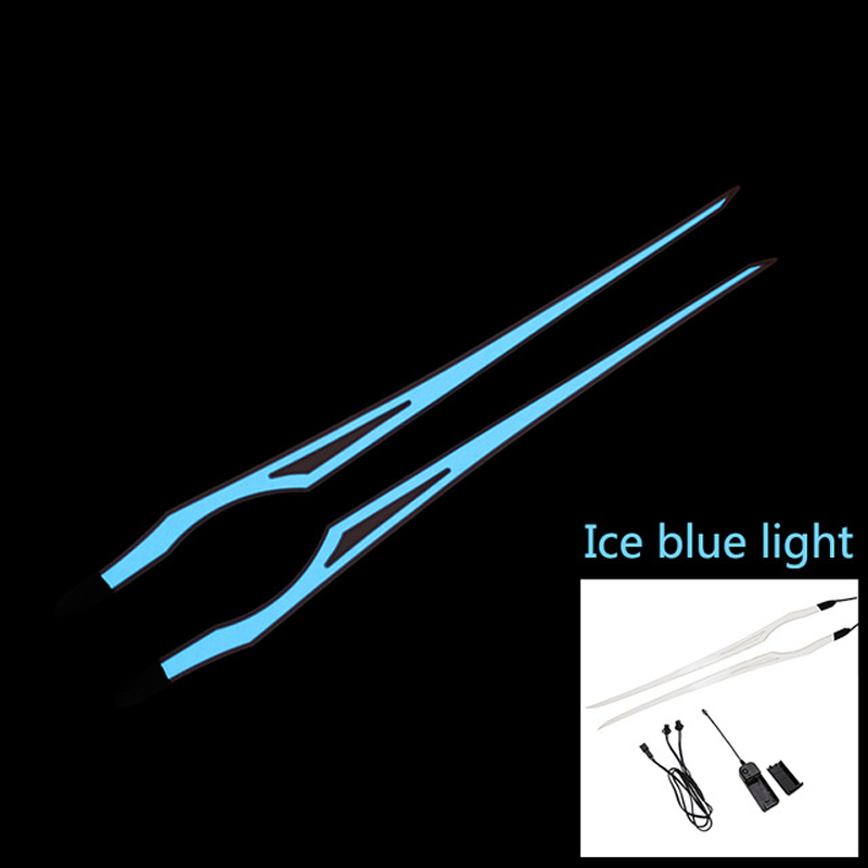 Motorcycle Helmet LED Light Strip Sticker Waterproof EL Cold Lights Night Riding Signal Luminous Modified Lighting Helmets Decals