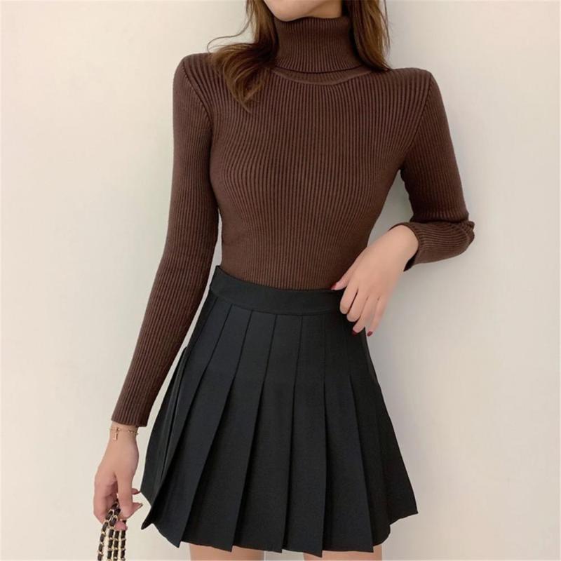 Women's Sweaters Autumn/Winter Women Solid Color Knitwear Tops Long Sleeve Slim Turtle Neck Pullover Female Sweater Blouse For Inner, White
Women's Sweaters Autumn/Winter Women Solid Color Knitwear Tops Long Sleeve Slim Turtle Neck Pullover Female Sweater Blouse For Inner, White