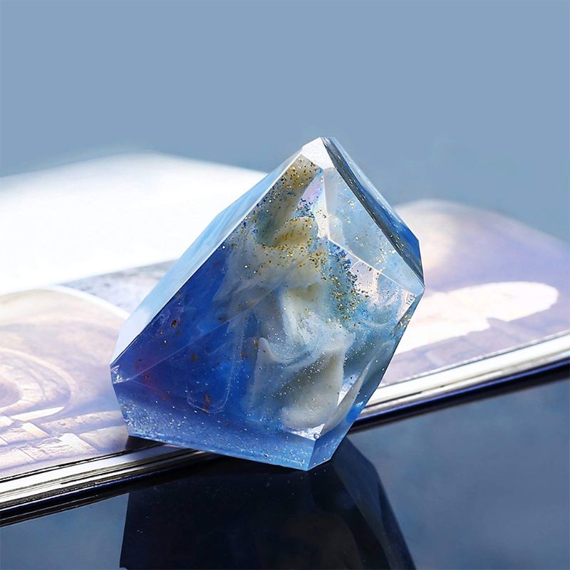 3 Forms Diy Hars Diamond Jewelry Casting Malls, The Multi-Facet Big Silicones Paint For Crafting