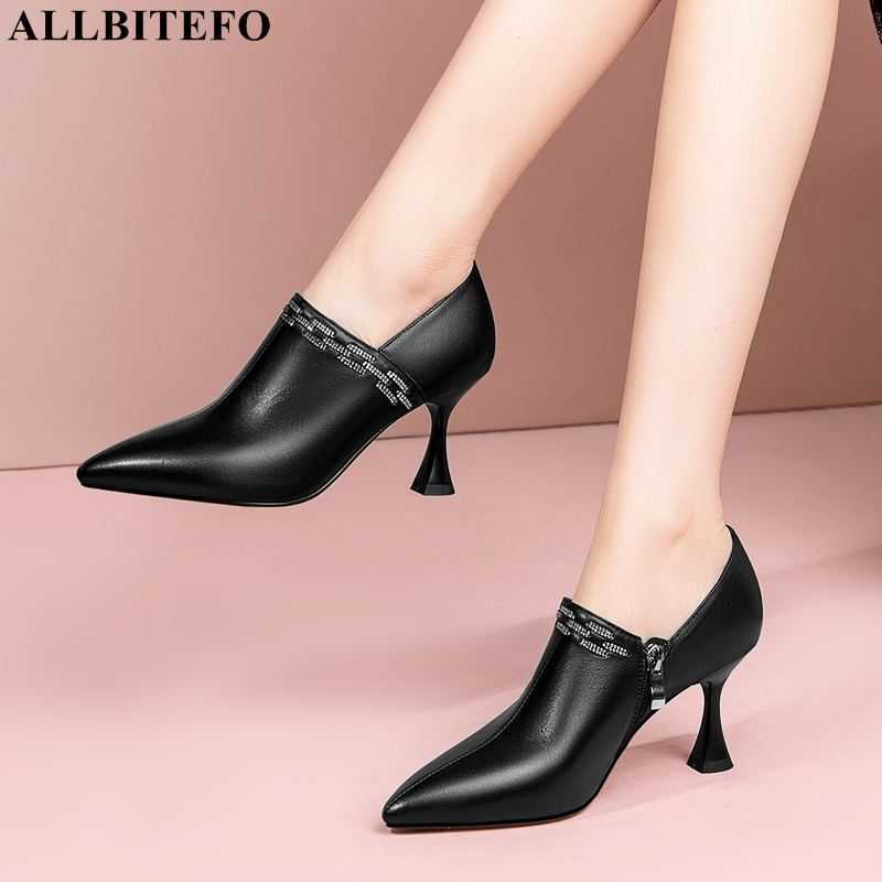 ALLBITEFO high quality genuine leather Drill chain sexy high heel shoes women high heels shoes thin heels party women shoes 210611, As picture
ALLBITEFO high quality genuine leather Drill chain sexy high heel shoes women high heels shoes thin heels party women shoes 210611, As picture
