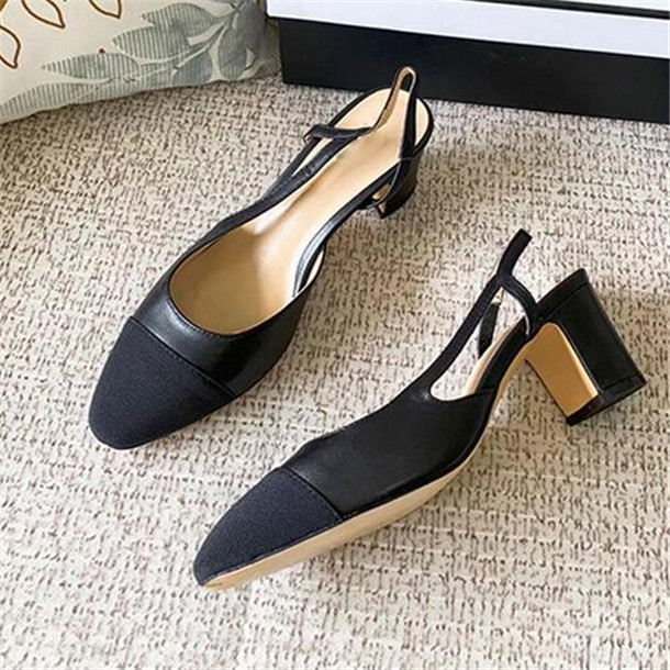 Ladies dress shoes sandals leather high heels spring autumn women pointed toe pumps heels 6.5CM
