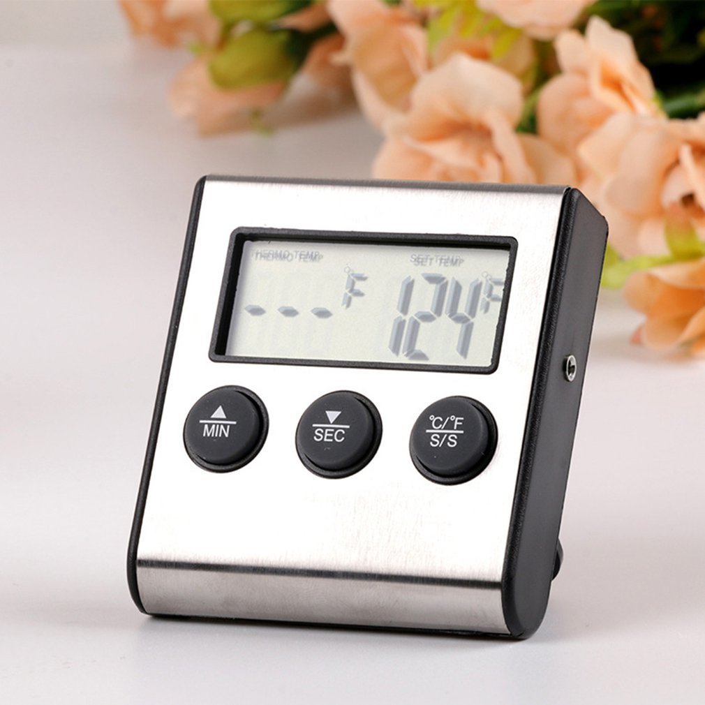 Outad Digital Oven Thermometer Cooking Food Cooking Meat Bbq Sample Thermometer with Timer Wate Milk Temperature Cooking Tool