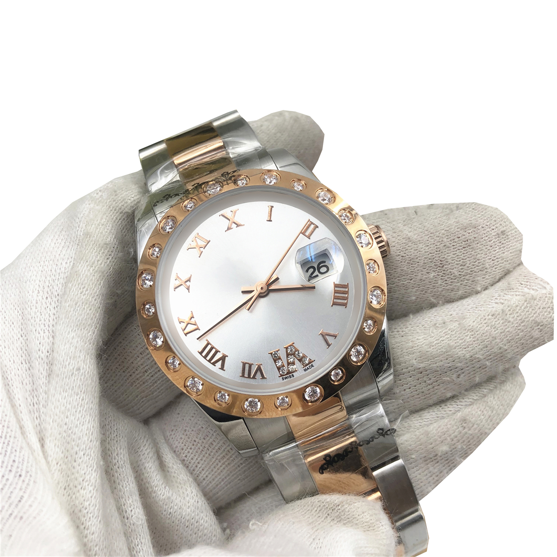 Top HOT Mens Automatic Rome Watch Noctilucent Business Waterproof Luxury Watch Steel Diamond Strap Relogio Women 36MM, Watch strap tools
Top HOT Mens Automatic Rome Watch Noctilucent Business Waterproof Luxury Watch Steel Diamond Strap Relogio Women 36MM, Watch strap tools