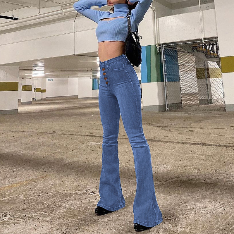 Women's jeans woman high waist Flare Pants Jeans pants Jean women clothing undefined streetwear Woman trousers 210524