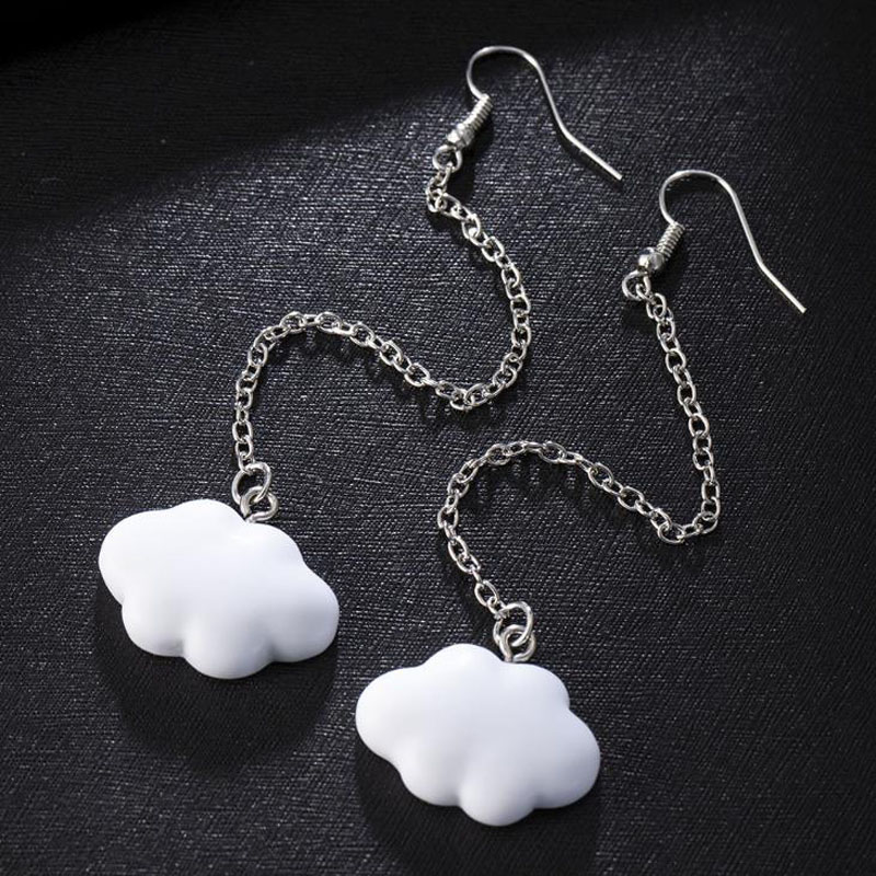 Korean Cute Simple Dangle Earrings for Women White Hanging Blank Cloud Pendant Drop Ear Kpop Jewelry
Korean Cute Simple Dangle Earrings for Women White Hanging Blank Cloud Pendant Drop Ear Kpop Jewelry