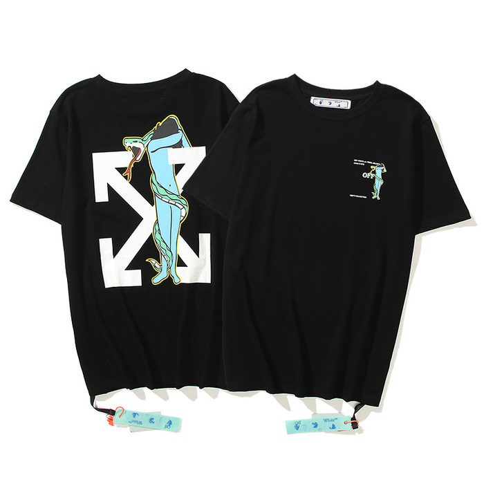Men's Tshirts Off Fashion Brand White Beauty Snake Arrow Print Short Sleeve T-shirt, White;black
Men's Tshirts Off Fashion Brand White Beauty Snake Arrow Print Short Sleeve T-shirt, White;black