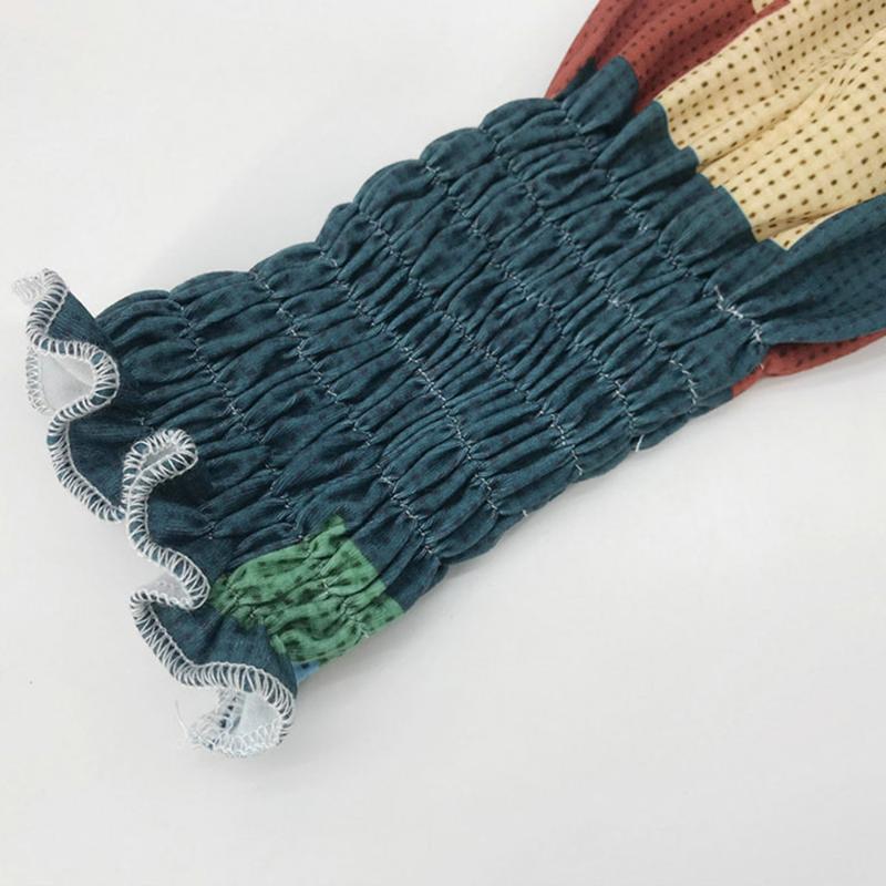 Fashion Women Sexy Boat Neck Hollow Square Dot Print Shoulder Tank Top Blouse Ladies Summer Long Sleeves Crop Tops Women's Blouses & Shirts