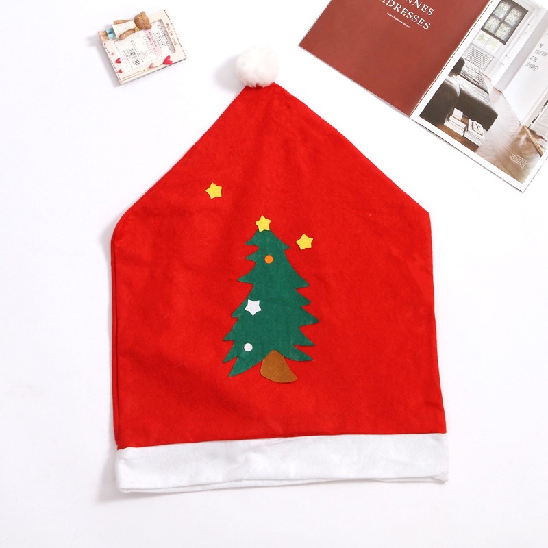 Christmas Chair Cover Santa Clause Red Hat Chair Back Covers Dinner Chair Cap Sets For Christmas Xmas Home Party Decorations GGE1793
Christmas Chair Cover Santa Clause Red Hat Chair Back Covers Dinner Chair Cap Sets For Christmas Xmas Home Party Decorations GGE1793