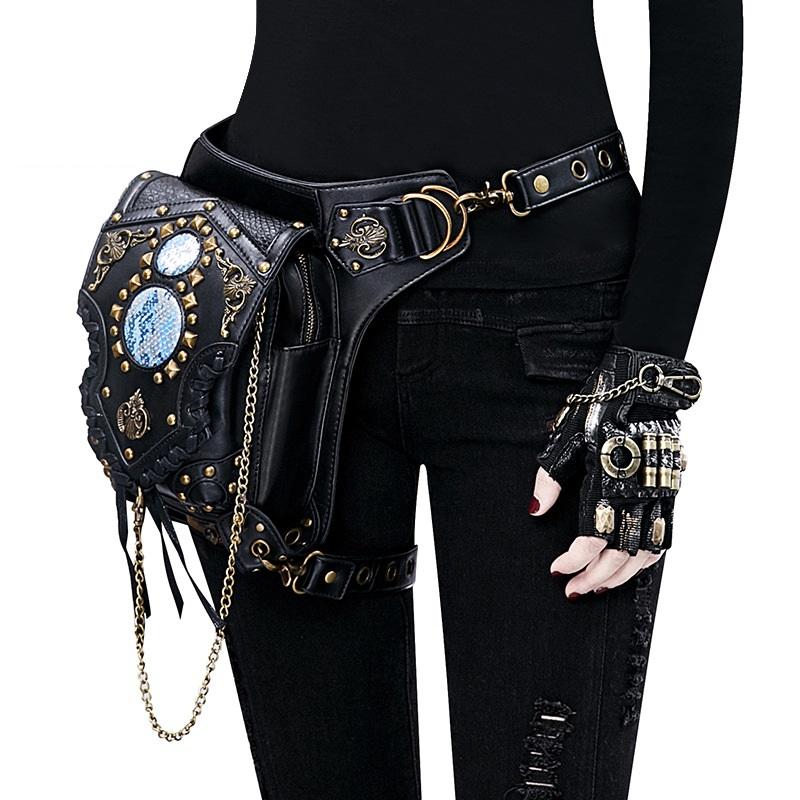 Mini Waist Bag For Women Motorcycle Leg Thigh Holster Bags High Quality PU Leather Travel Phone Case Holder Black Gothic Bag Sac
Mini Waist Bag For Women Motorcycle Leg Thigh Holster Bags High Quality PU Leather Travel Phone Case Holder Black Gothic Bag Sac