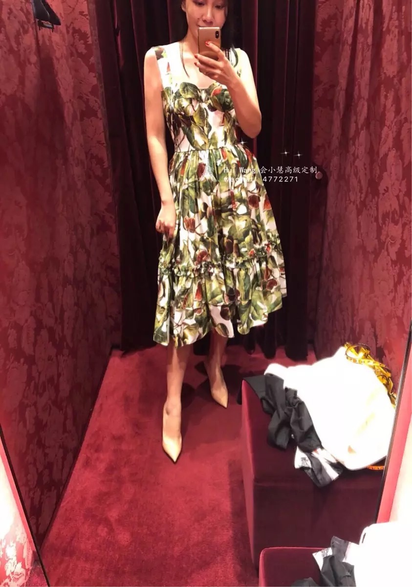 summer dress spaghetti green flower printed A-line ruched party beach boho dresses women casual vintage vestidos 210421