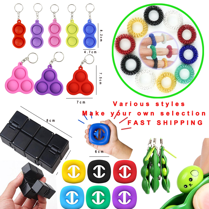 Funny Finger Hand Fidget Grip Toy Set Pop It Push Bubble Decompression Keychain Twist Deformation Rope Peas Fingertip Gyro Dhl
Funny Finger Hand Fidget Grip Toy Set Pop It Push Bubble Decompression Keychain Twist Deformation Rope Peas Fingertip Gyro Dhl