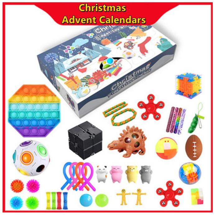 DHL Tiktok Favor Christmas Advent Sensory Calendars Fidget Toys Gift Box Xmas Gifts For Children Kids Push Bubble Autism Stress Relief Anti Anxiety CS14
DHL Tiktok Favor Christmas Advent Sensory Calendars Fidget Toys Gift Box Xmas Gifts For Children Kids Push Bubble Autism Stress Relief Anti Anxiety CS14