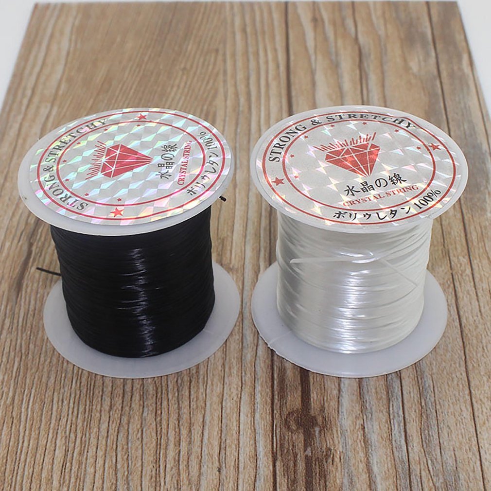 40M (43Yard) flat Elastic Crystal Stretch String Polyester Cord For Jewelry Make bracelet Kralen Wire Craft Accessories