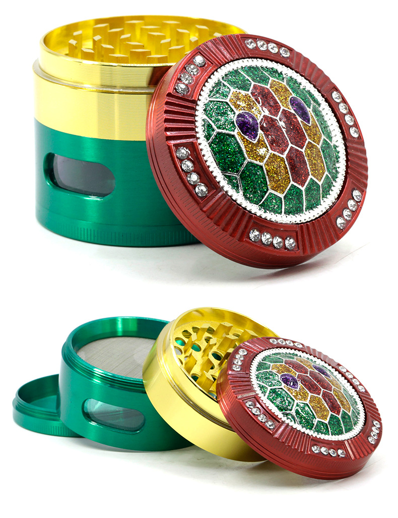 63mm Zinc alloy grinding Smoking Grinder Tobacco Slicer 4 Layers Metal Herb Grinders Hand Muler Accessories
63mm Zinc alloy grinding Smoking Grinder Tobacco Slicer 4 Layers Metal Herb Grinders Hand Muler Accessories