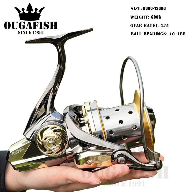 Big Fishing Reel Full Metal Spinning Reels Carp 11+1BB Carretel Peche De La Carpe Fish Light Weight 600g Moulinet Accessories Baitcasting
Big Fishing Reel Full Metal Spinning Reels Carp 11+1BB Carretel Peche De La Carpe Fish Light Weight 600g Moulinet Accessories Baitcasting
