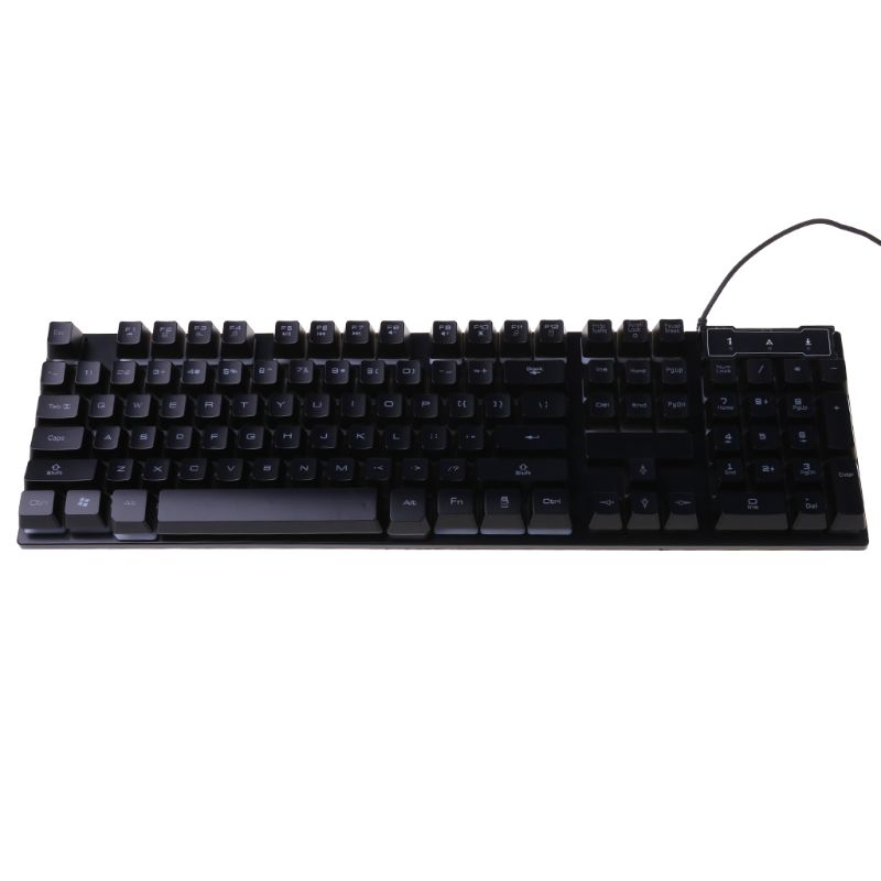 USB Wired Gaming Keyboard 104 Key Mechanical Feeling Gamer Keyboard for Computer Wholesale
