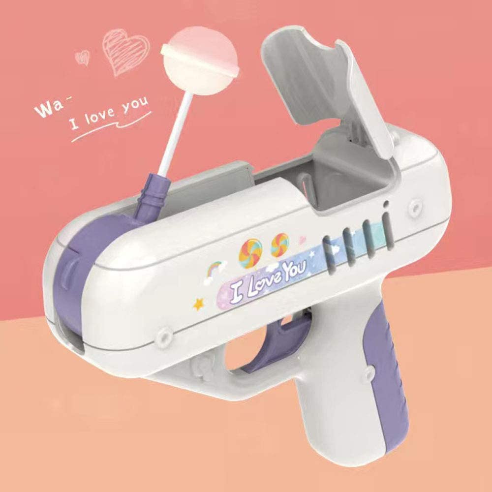 Candy Gun Sweet Toys Girlfriends Light Toys Lollipop Storage Toys Children Adults Men and Women Friends I Love You