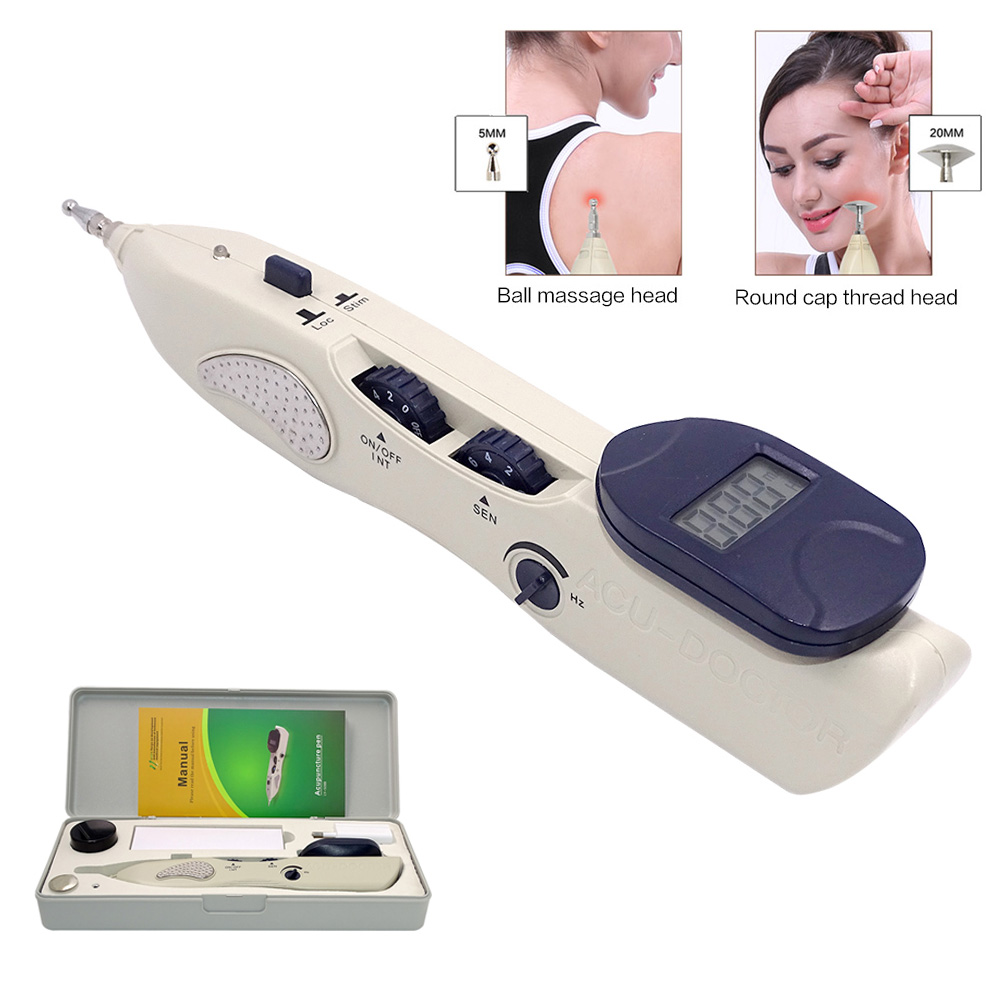 Electronic Acupuncture Pen TENS Point Detector With Digital Display Laser Therapy Heal Massage Acupoint Muscle Stimulator Device
Electronic Acupuncture Pen TENS Point Detector With Digital Display Laser Therapy Heal Massage Acupoint Muscle Stimulator Device