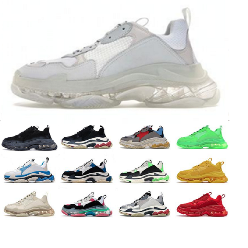 Top Quality Paris 17FW Casual Shoes Fashion Men Women Triple S Sneakers for Spring chaussures Navy Blue Orange Daddy Shoe, Silver
Top Quality Paris 17FW Casual Shoes Fashion Men Women Triple S Sneakers for Spring chaussures Navy Blue Orange Daddy Shoe, Silver