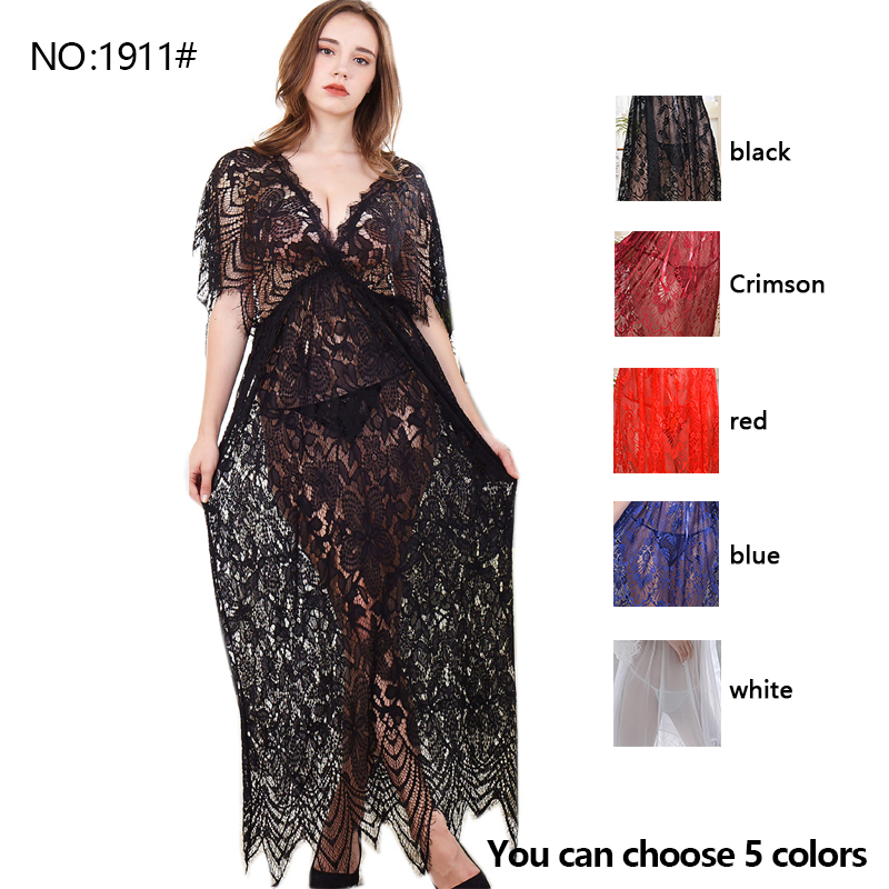 NO:1911#Ms. Sexy Set transparent mesh shawl skirt lace suspenders lingerie long wholesale and retail thong + bra underwear factory price, White
NO:1911#Ms. Sexy Set transparent mesh shawl skirt lace suspenders lingerie long wholesale and retail thong + bra underwear factory price, White