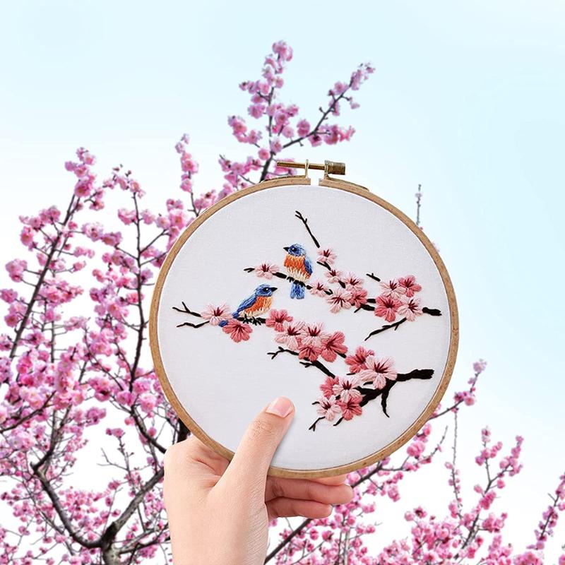 Other Arts And Crafts Embroidery Starter Kit With Thread Cherry Blossom Bluebirds Pattern Digital Hand INTE99
Other Arts And Crafts Embroidery Starter Kit With Thread Cherry Blossom Bluebirds Pattern Digital Hand INTE99