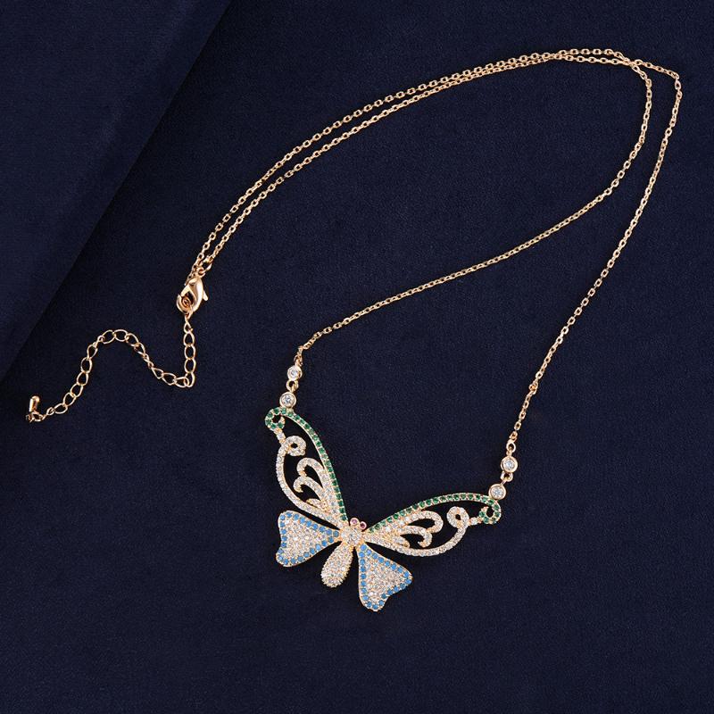 Pendant Necklaces KellyBola Trendy Butterfly Crystal Necklace Jewelry For Women Girls Full Cubic Zirconia Statement Engagement Accessories
Pendant Necklaces KellyBola Trendy Butterfly Crystal Necklace Jewelry For Women Girls Full Cubic Zirconia Statement Engagement Accessories