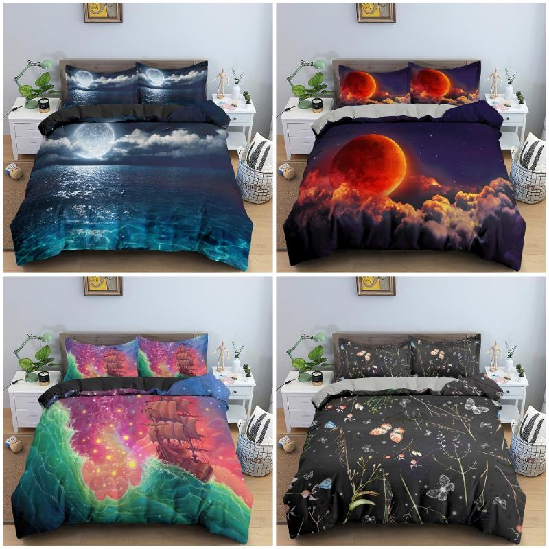 Bedding Sets D Moonlight Shadow Set Natural Scenery Duvet Cover 3 Queen King Size Comforter With Pillowcase Home Textiles, White
Bedding Sets D Moonlight Shadow Set Natural Scenery Duvet Cover 3 Queen King Size Comforter With Pillowcase Home Textiles, White