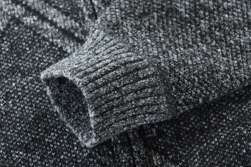AIOPESON Autumn Winter Mens Sweater Casual Stand Collar Thick Cardigan Men Fashion Warm Sweater Coats Men 210818