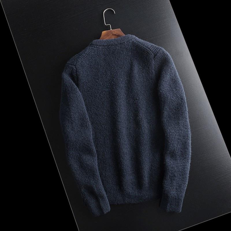 Men's Sweaters Wool Men Blends Knitting Autumn Winter Solid Blue Pullover Round-Neck Business Casual All-Match Thickening Male Tops, White;black
Men's Sweaters Wool Men Blends Knitting Autumn Winter Solid Blue Pullover Round-Neck Business Casual All-Match Thickening Male Tops, White;black