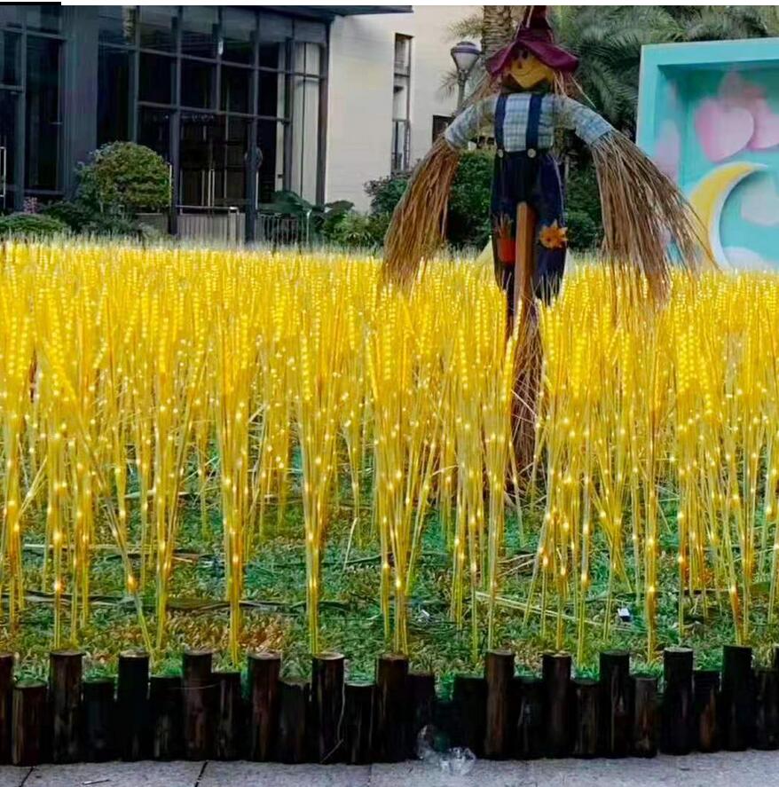 10PCS/LOT Outdoor LED Wheat Ear Lamp Reed Lamps Waterproof Garden Courtyard Simulation Wheat Lamp Decor Lights