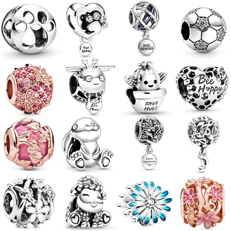Charms 2021 100% 925 Sterling Silver Spring Collection Print & Heart Charm Fit Diy Women Original Bracelet Fashion Jewelry Gift, Bronze;silver
Charms 2021 100% 925 Sterling Silver Spring Collection Print & Heart Charm Fit Diy Women Original Bracelet Fashion Jewelry Gift, Bronze;silver