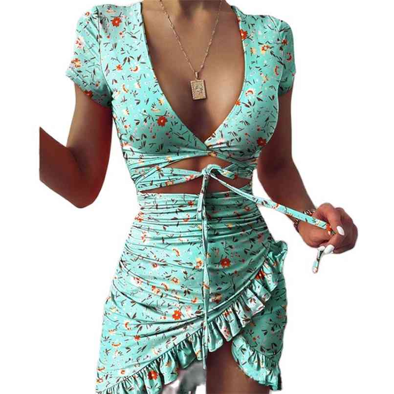 3XL Floral Print Fashion Tie Up Wrap Mini Dress Summer Holiday Ruffles Sundress Ruched Women's Short Sleeve 210520, Leopard grain
3XL Floral Print Fashion Tie Up Wrap Mini Dress Summer Holiday Ruffles Sundress Ruched Women's Short Sleeve 210520, Leopard grain