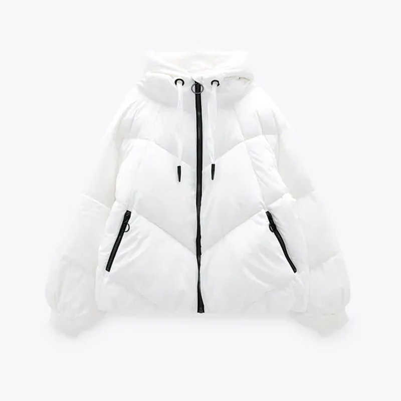 HWLZLTZHT Winter Warm Snow Women Hooded Parkas Down Jacket Cotton Padded Woman Coat Thicken Casual Parka 211013