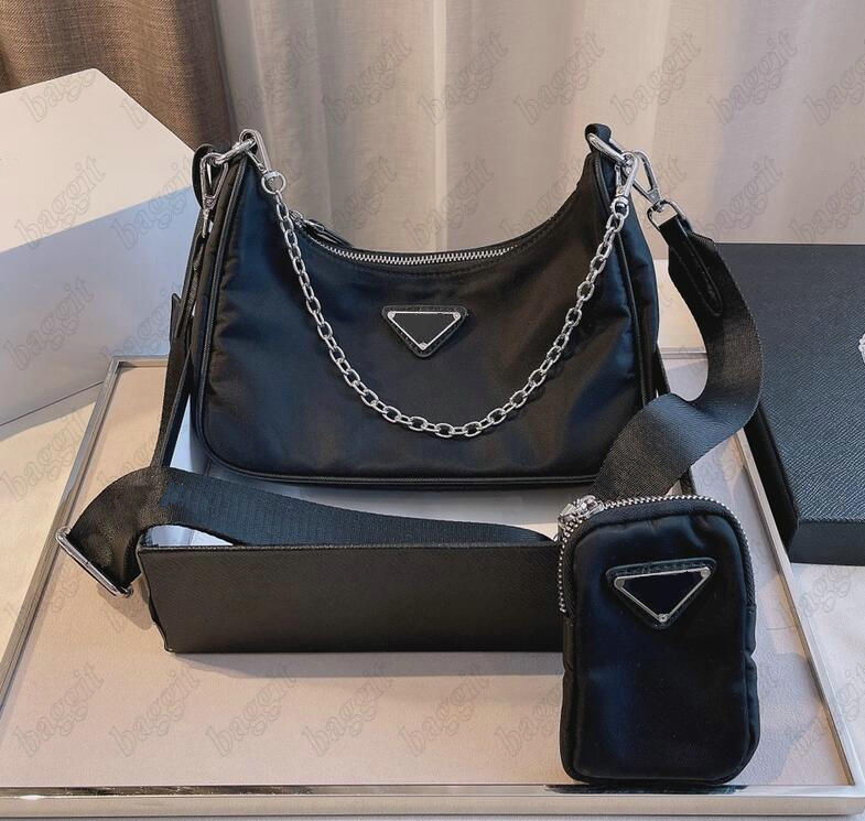 Re-Edition 2005 Re-Nylon Designer Nylon Shoulder Bag 2pc/sets Womens Luxurys Designers Cross Body 2pcs Hobo with Purse Wallet Chain Bags Tote 1BH204, Black
Re-Edition 2005 Re-Nylon Designer Nylon Shoulder Bag 2pc/sets Womens Luxurys Designers Cross Body 2pcs Hobo with Purse Wallet Chain Bags Tote 1BH204, Black