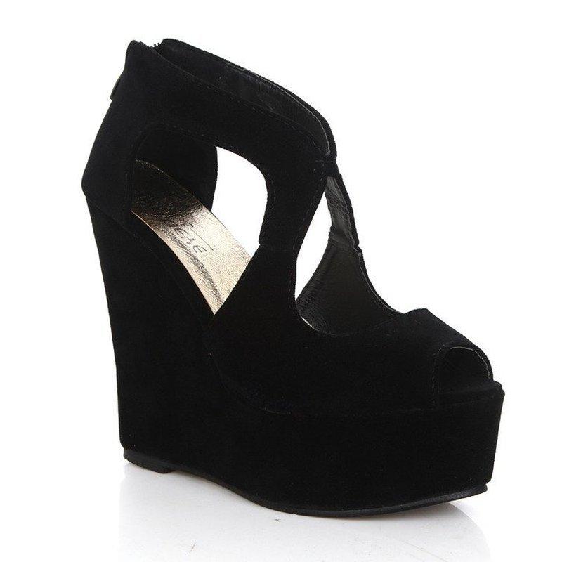 Wedges Shoes For Women Shallow Solid Open Toe Flock Platform Sandals Roman Style Summer Zipper Zapatos De Mujer, Black
Wedges Shoes For Women Shallow Solid Open Toe Flock Platform Sandals Roman Style Summer Zipper Zapatos De Mujer, Black