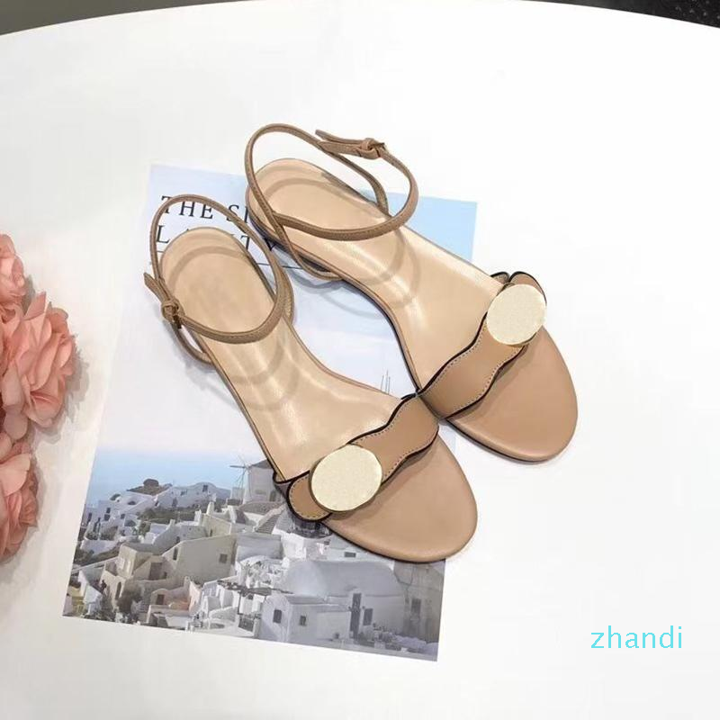 2021 designers most fashionable design womens sandals metal buckle leather flat bottom size 34-41 comfortable luxury atmosphere, Blue
2021 designers most fashionable design womens sandals metal buckle leather flat bottom size 34-41 comfortable luxury atmosphere, Blue