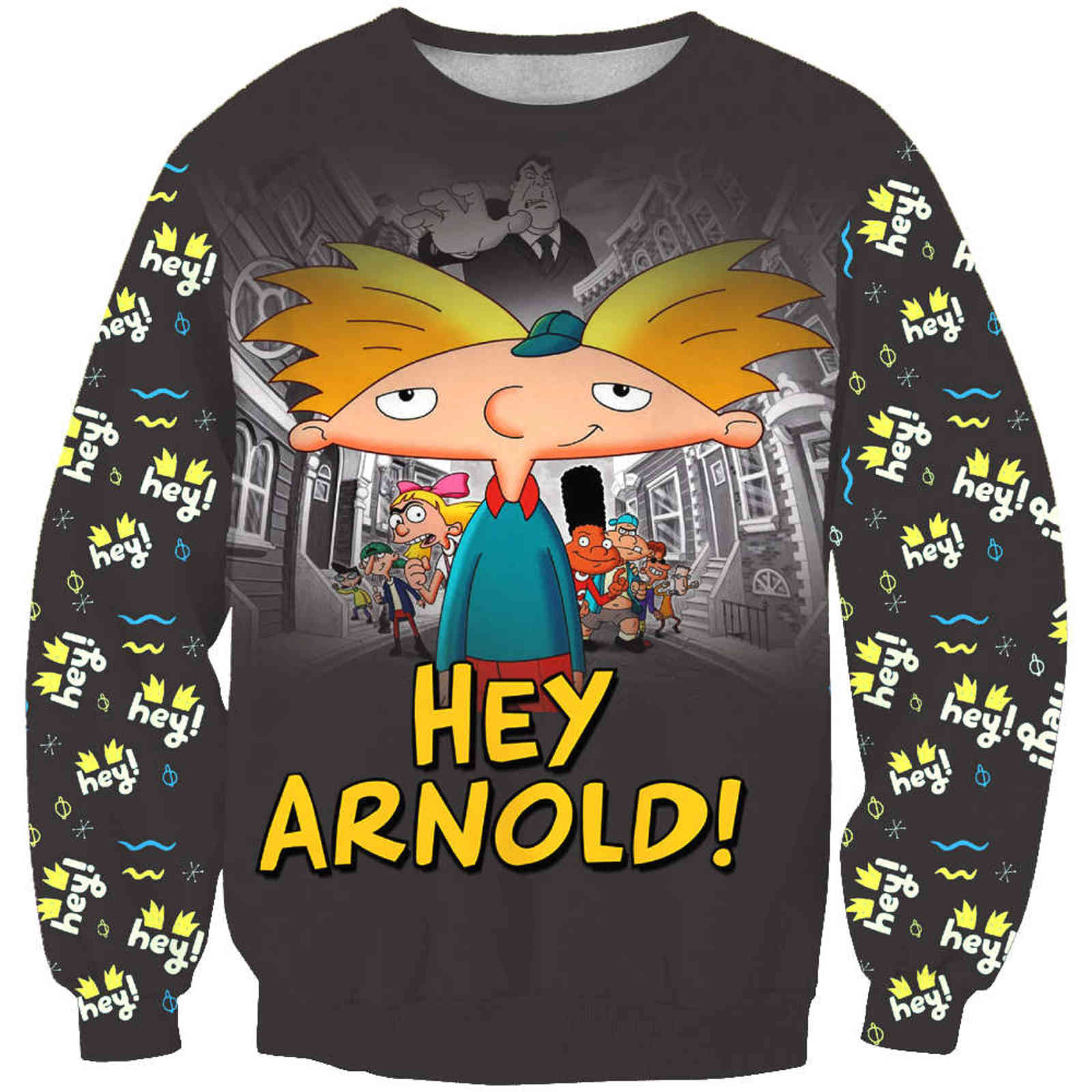YX GIRL Drop style 3d Fashion Sweatshirt 90s Classic cartoon patterns Printed Men Women pullovers KKK-55 211116