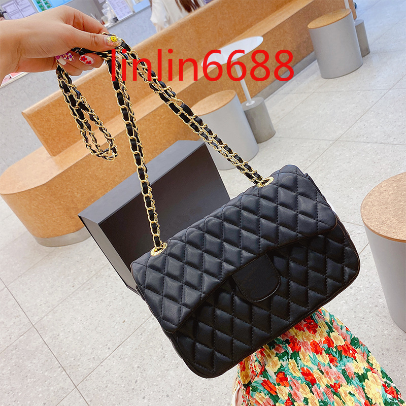 International brand with LOGO rhombic Fashion Chain bag women's new style trendy texture female summer western style shoulder bags ins messenger wallets purse, Black with logo letter
International brand with LOGO rhombic Fashion Chain bag women's new style trendy texture female summer western style shoulder bags ins messenger wallets purse, Black with logo letter