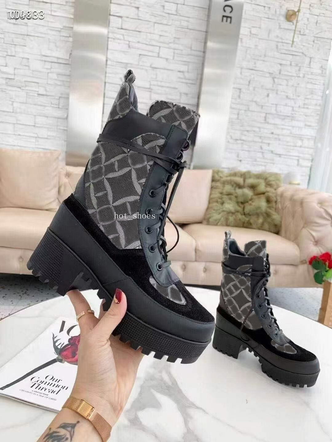 Women Luxurys Laureate Platform Season Desert Boots Fashion Womens suede leather black and beaubourg Ankle Boot Printings Designers Casual Winter Shoes for woman, Color 05
Women Luxurys Laureate Platform Season Desert Boots Fashion Womens suede leather black and beaubourg Ankle Boot Printings Designers Casual Winter Shoes for woman, Color 05