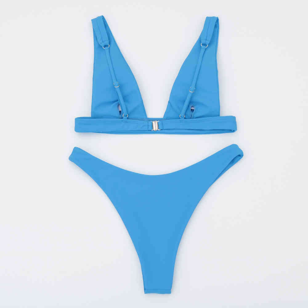 Sexy Bikini Women Swimsuit Push Up Swimwear Female Solid Set Brazilian Bathing Suits Summer Beach Wear Swimming Suit 210521