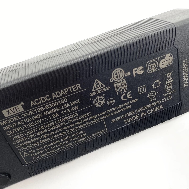 Originalb Smart Electric Scooter Charger for INMOTION L9 S1 Kickscooter parts 63V Lion Battery Power Supply Accessories