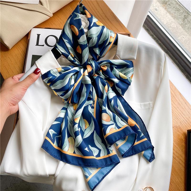 Scarves Luxury Skinny Silk Scarf Women Foulard Floral Print Bandana Headband Shawl Bag Wirst Wrap Neck Tie Accessories 160*40cm
Scarves Luxury Skinny Silk Scarf Women Foulard Floral Print Bandana Headband Shawl Bag Wirst Wrap Neck Tie Accessories 160*40cm